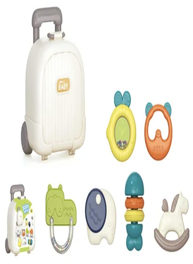 BeFunky Baby Rattle Toys 0-6 Months, Teething Toys 3-6 Months, Infant Rattles Teethers 6 Pieces Set with Case for Newborn Babies 0-12 Months Boys and Girls - Image 1